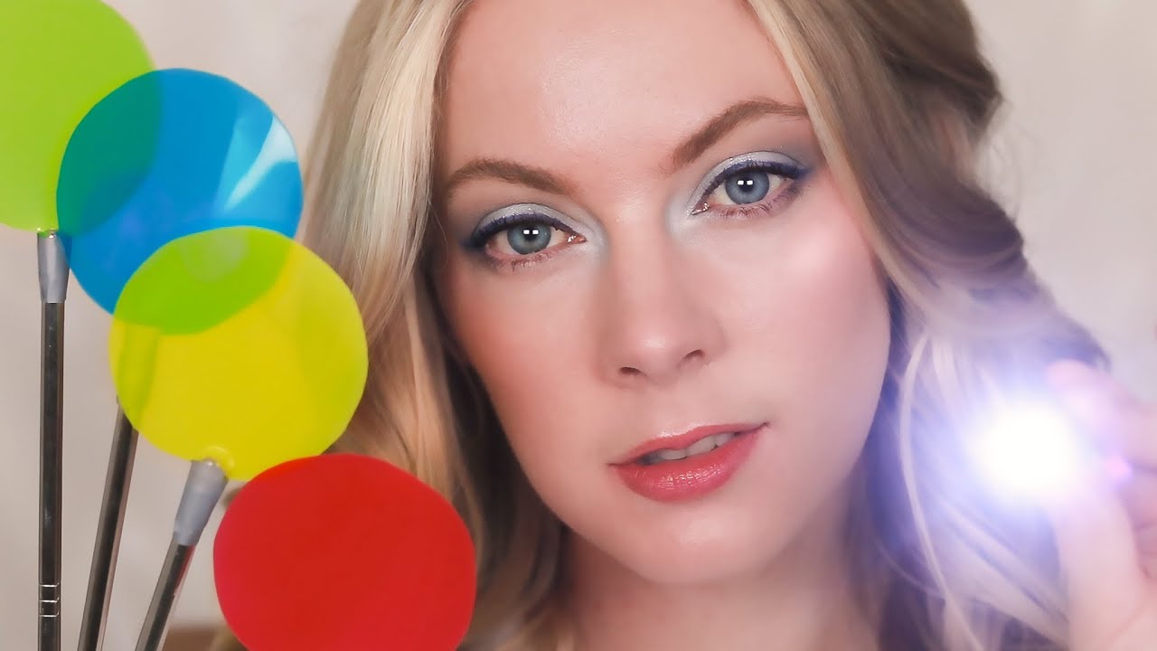 ASMR Unpredictable Eye Exam (Light Triggers, Colored Filters, Testing Your Focus)