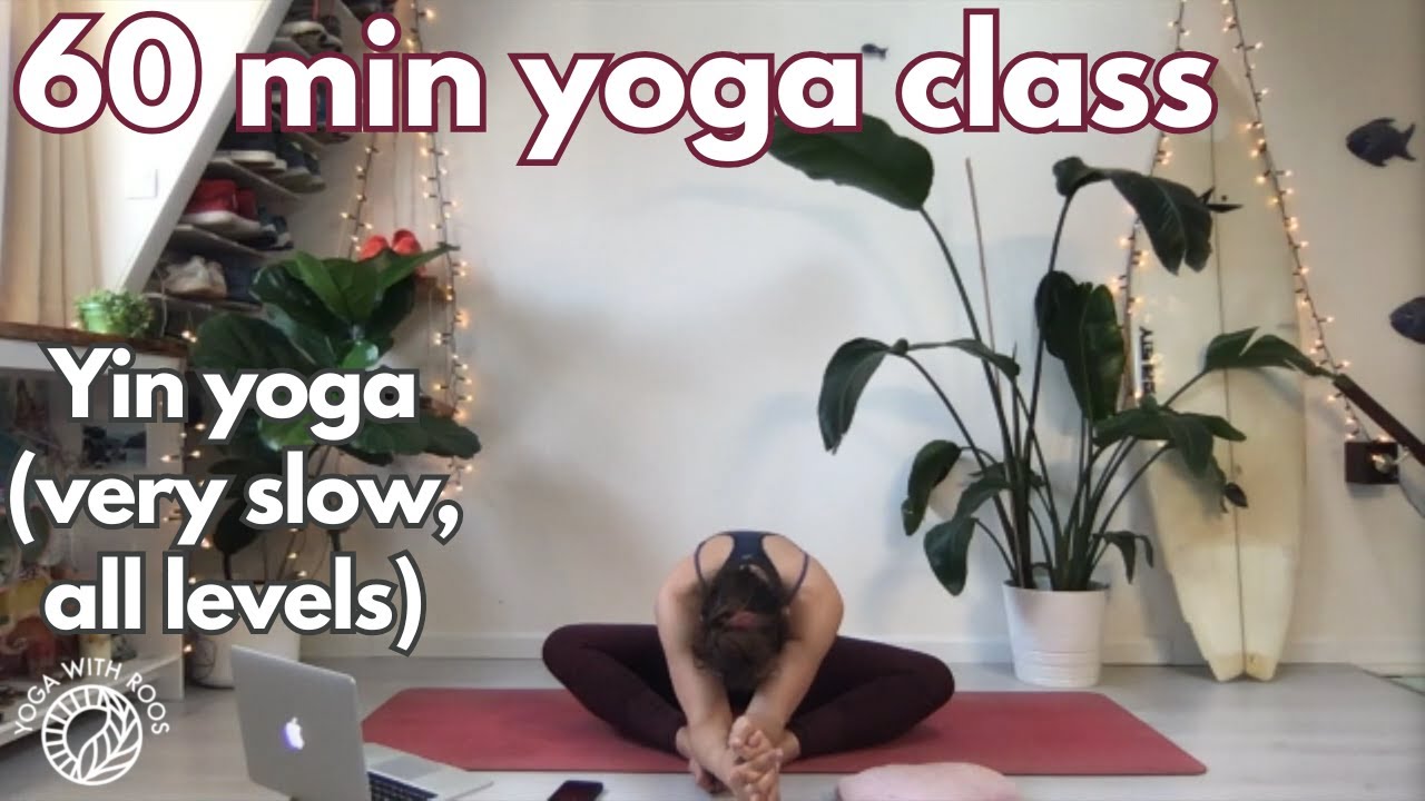 Full Yoga Class for every level: Yin yoga 60 min ENG | Yoga with Roos