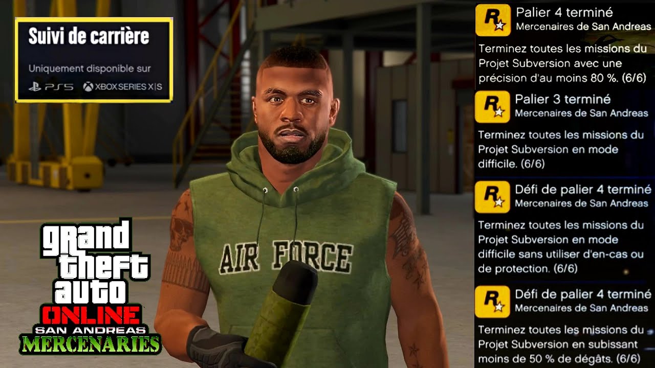 GTA Online : Mercenaires de San Andreas | Suivi de carrière (Palier 1 à 4)