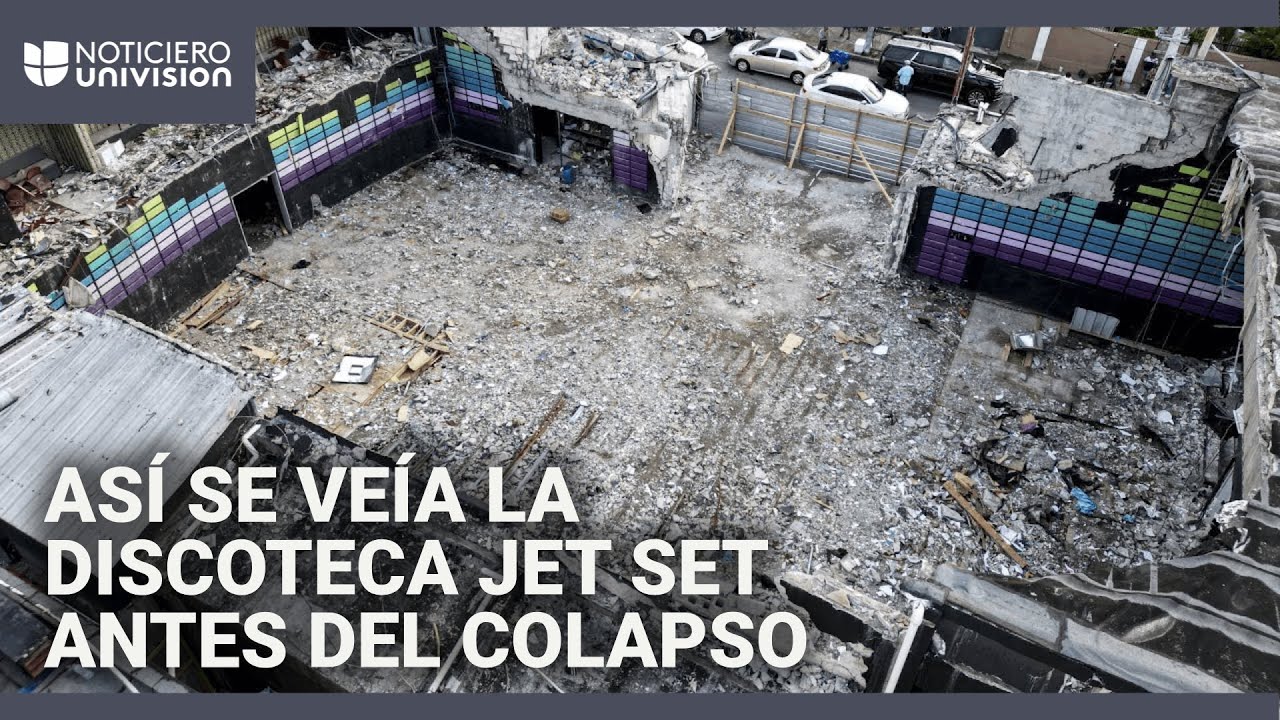 Así era la discoteca Jet Set antes del colapso: tenía pesadas estructuras en el techo