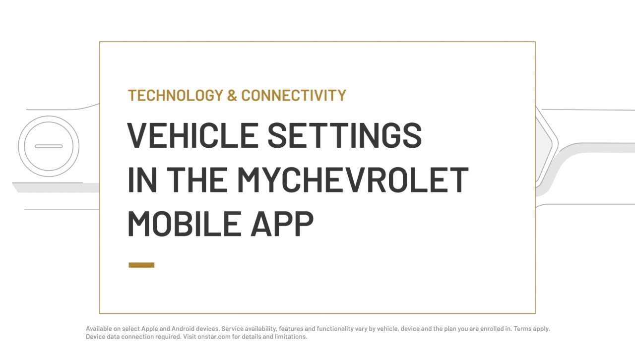 Vehicle Settings in the MyChevrolet Mobile App | Chevrolet