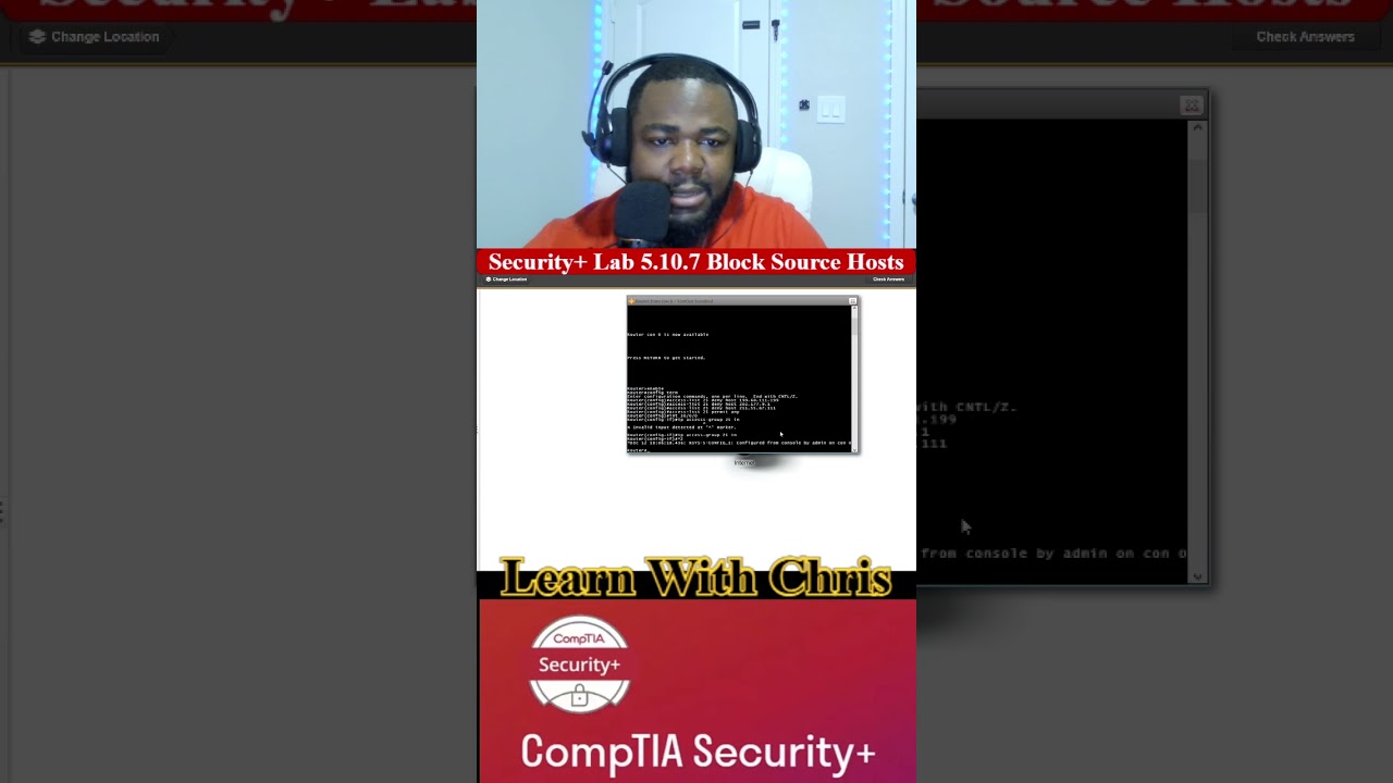 🔐 Security+ Lab 5.10.7 — Block Source Hosts