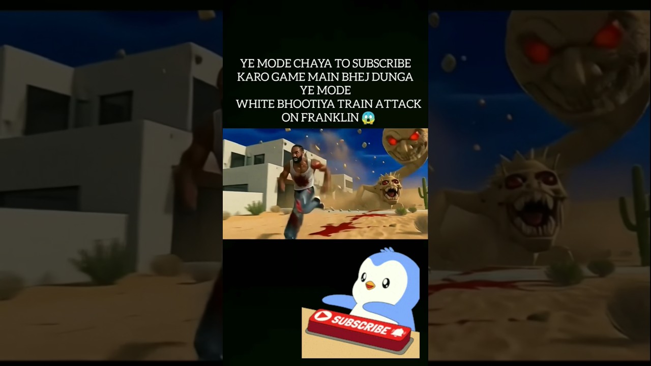 Bhootiya Train Attack On Franklin 😱 Save The Franklin || #shorts #shortsfeed #viral