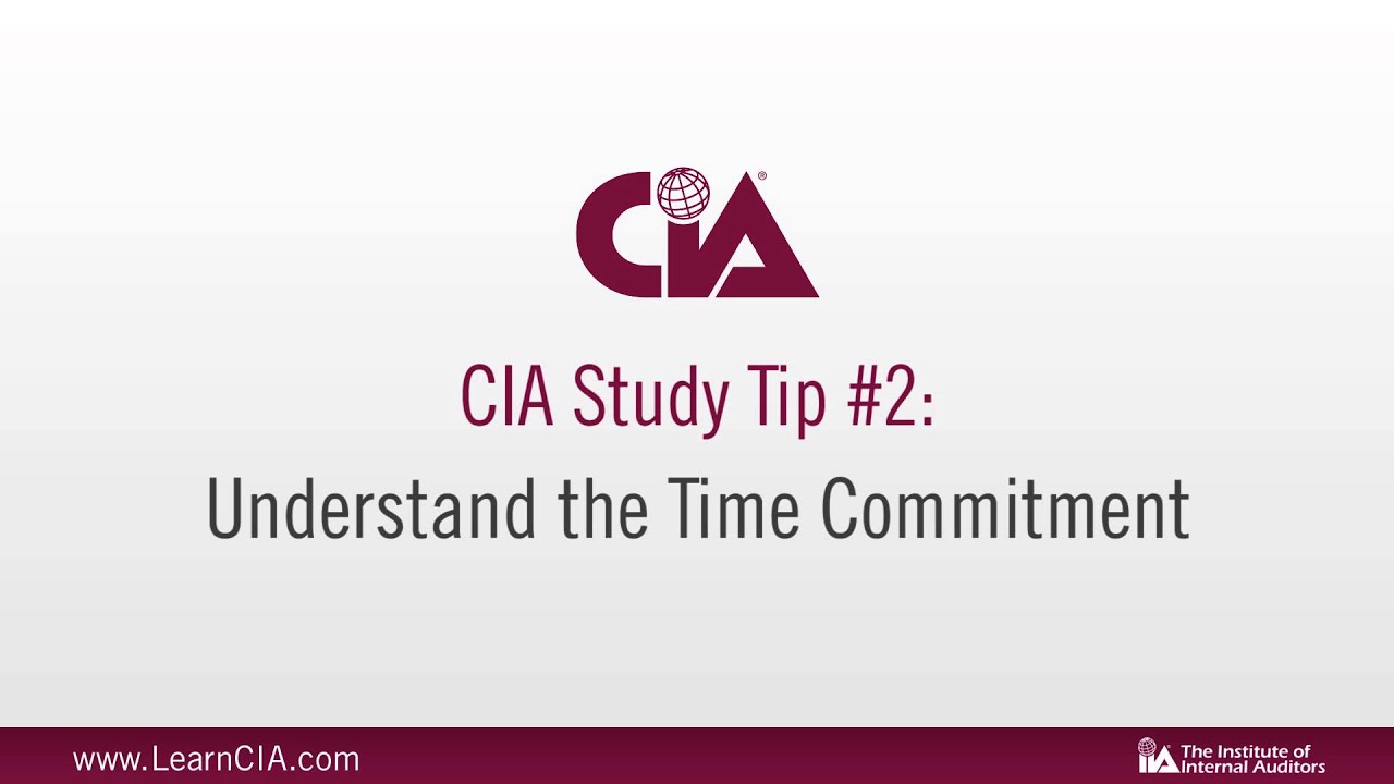Certified Internal Auditor (CIA) Study Tips