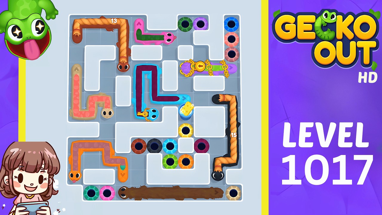 Gecko Out Level 1017 Solution Walkthrough