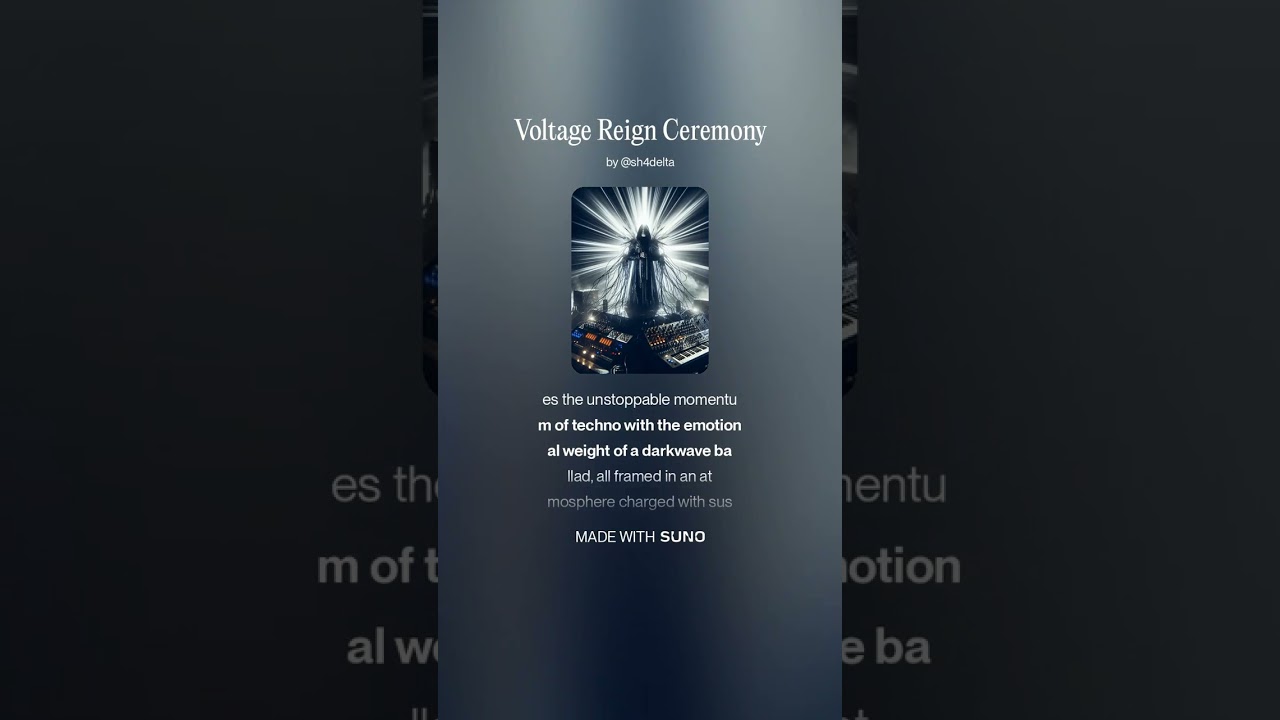 Voltage Reign Ceremony #sunoai #electronicmusic #spacemusic #instrumental #edm #newmusic #techno