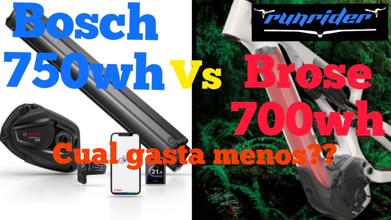 BOSCH PERFORMANCE CX 750WH VS BROSE 700WH CONSUMOS 😱
