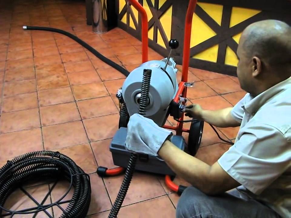RIDGID K 1500 čistička potrubí - ukážka práce