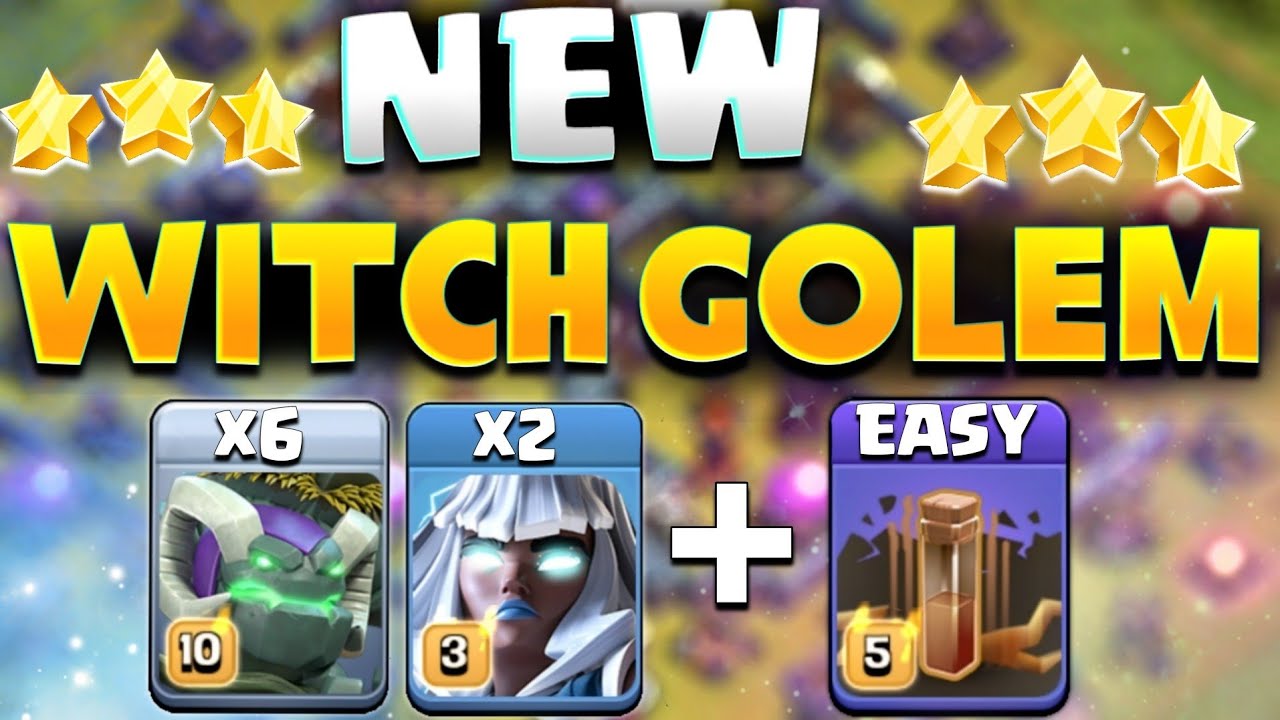 Witch Golem Quake is BROKEN!!! Best TH15 Attack Strategy (Clash of Clans)