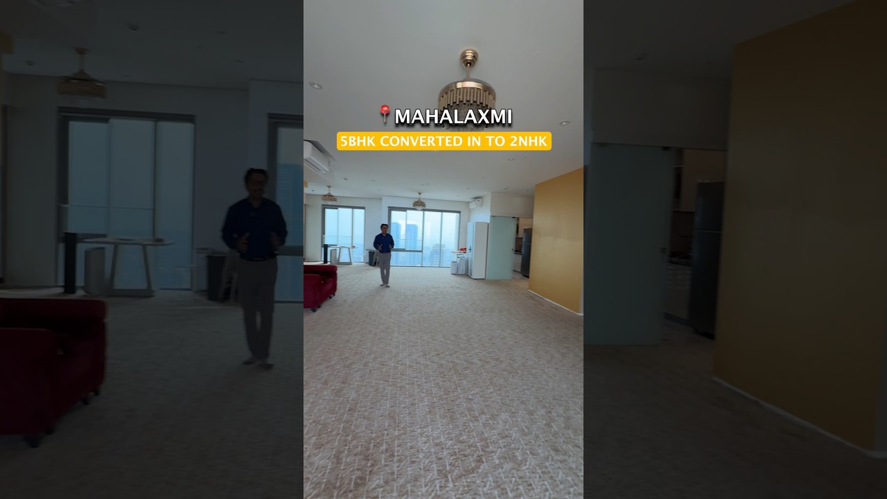 5 BHK in Mahalaxmi converted into 2 BHK for sale . Ref: 210226  #mumbai #realestate #luxuryhomes