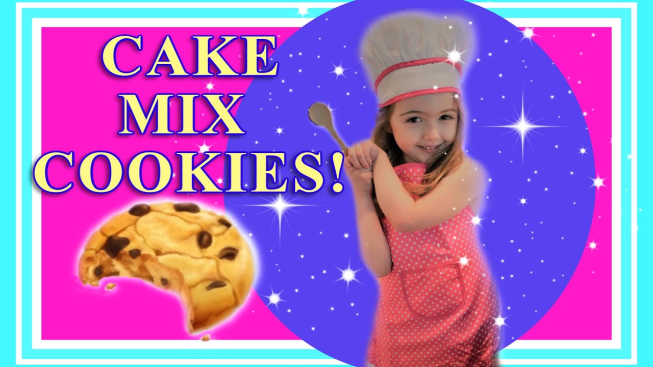 Ava bakes EASY CAKE MIX COOKIES! | Beginner Baking For Kids | Easy Cookies |❤️4 Ingredient Cookies❤️