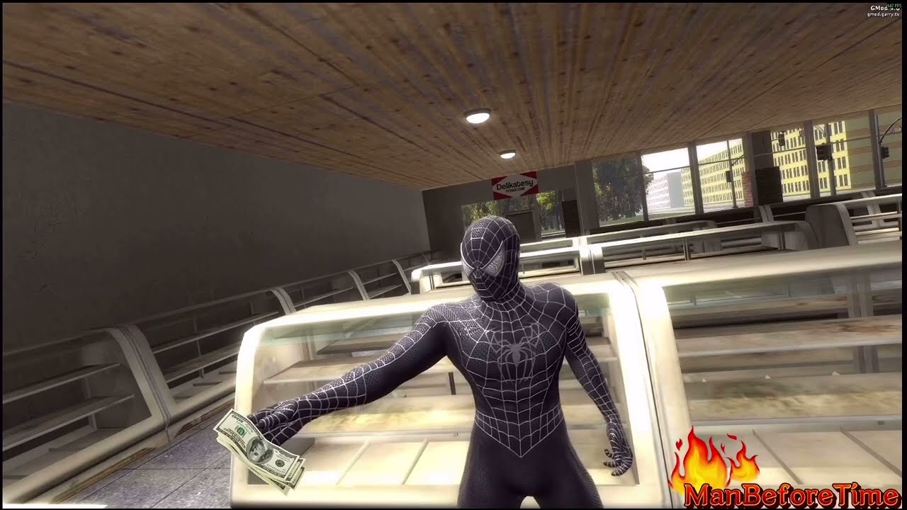 Spiderman be shopping 