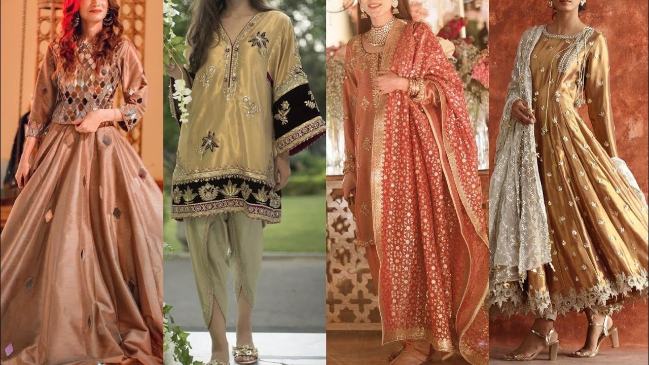 Gorgeous and stunning designing of wedding and parties dresses for decent ladies and girls