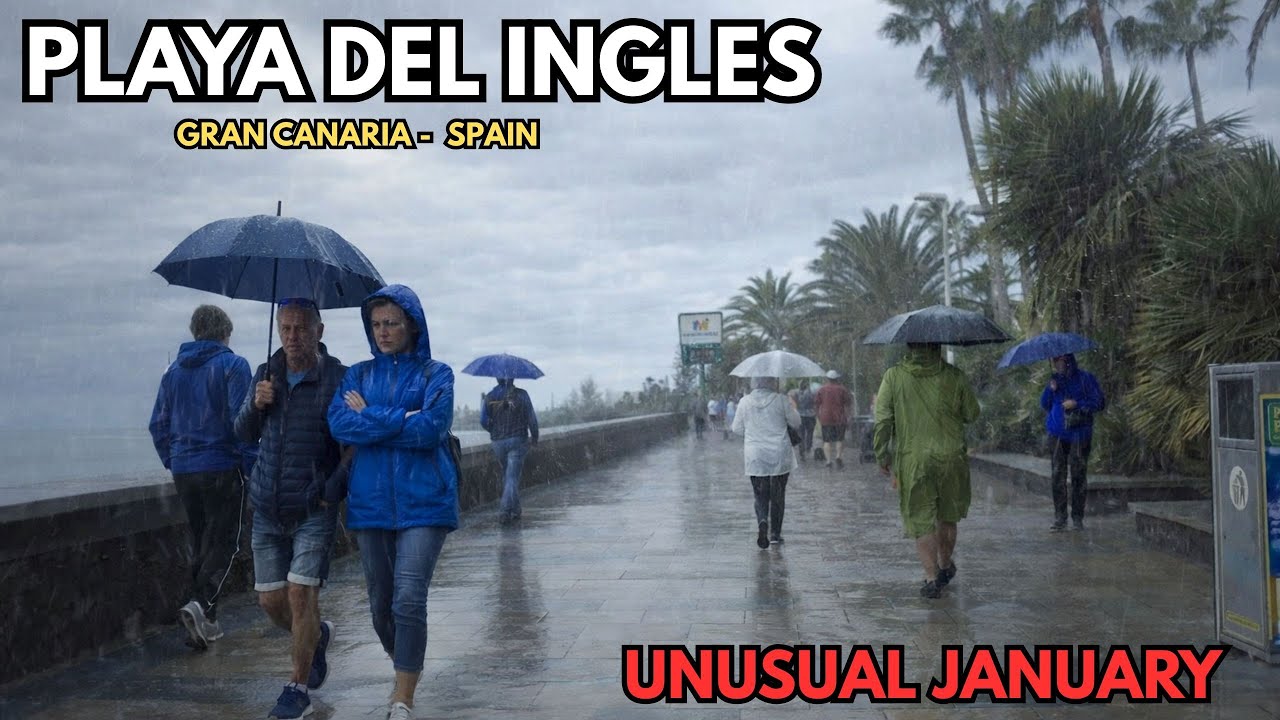 🥴This January Is Not Bringing Typical Playa Del Inglés Weather | 2026