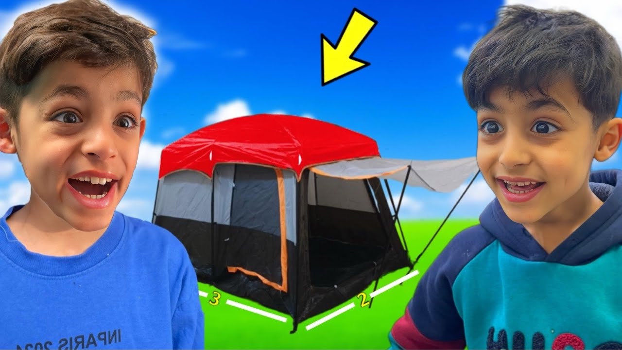 اشتريت خيمة ⛺️عملاقة و سويتلهم مفاجأ 😍
