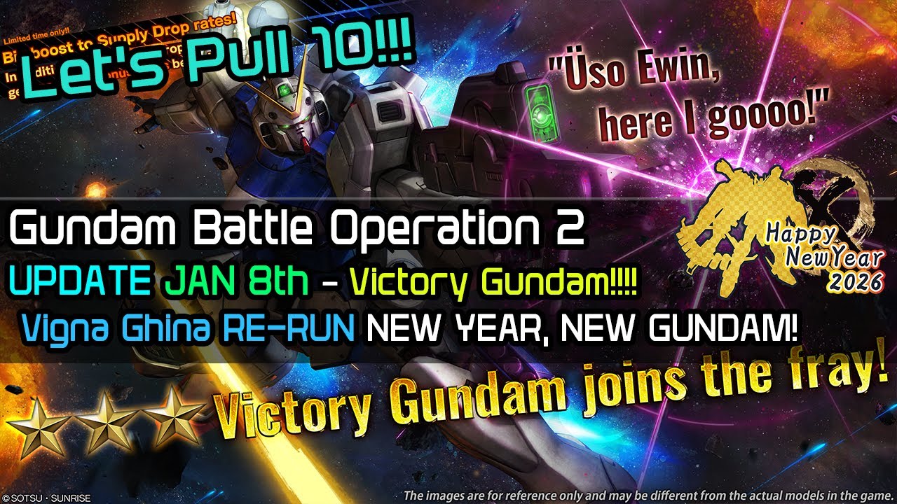 Обновление Gundam Battle Operation 2 от 08.01.2026 - Victory Gundam!! Повторный запуск Vigna Ghin...