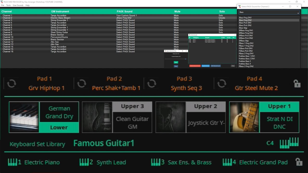 KORG Pa5X MIDI Re-voicer | FREE Custom Software with over 1700 Original Sounds + Custom Sounds