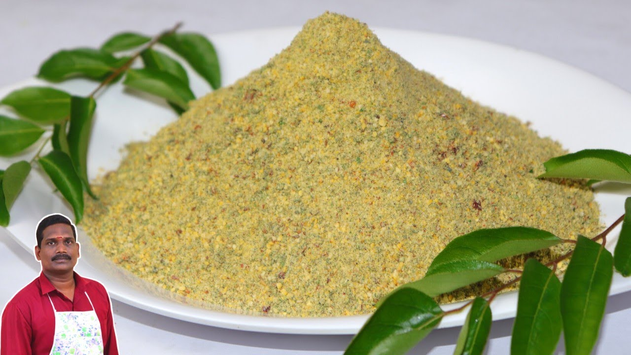 காரசாரமான கருவேப்பிலை பொடி | Curry leaves Idly podi | Balaji's kitchen