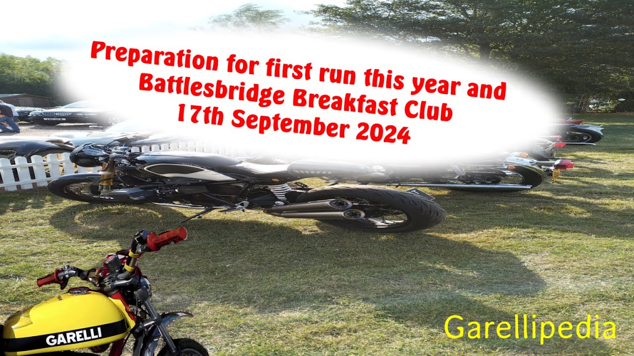 Garelli Tiger Cross First run of the year Battlesbridge Classic Vehicle Breakfast Club Sep 2023