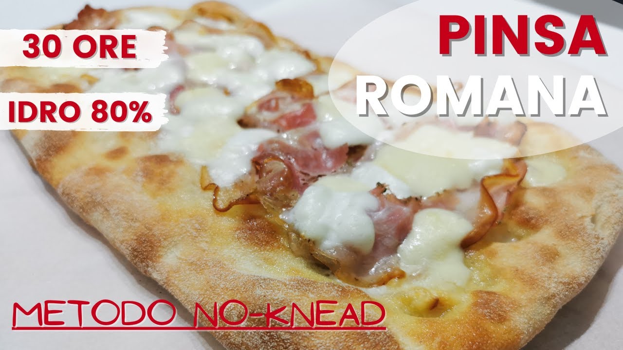 PINSA ROMANA | No-Knead | Lunga lievitazione | Alta idratazione