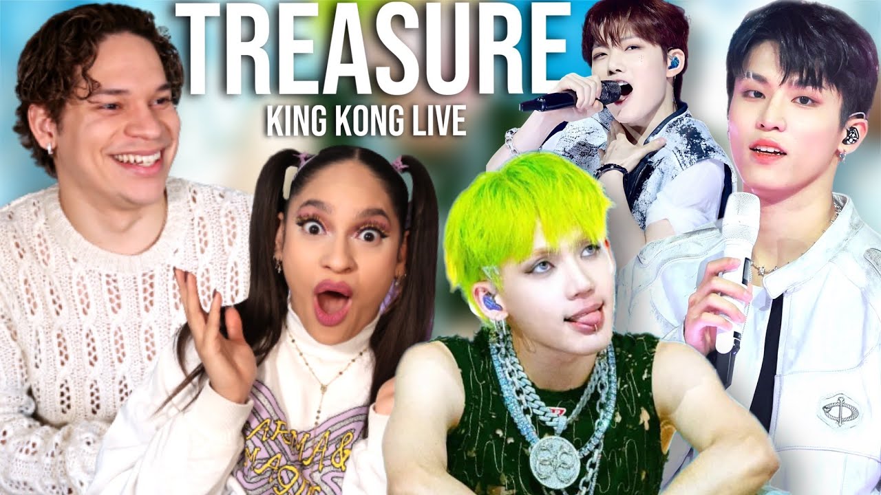 KPOP needs TREASURE!! Waleska & Efra react to TREASURE - “KING KONG” Live at K-WAVE