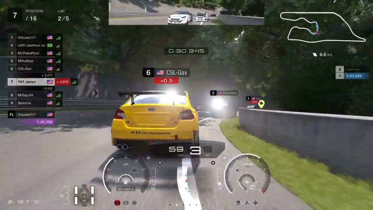 Chaos in gt7