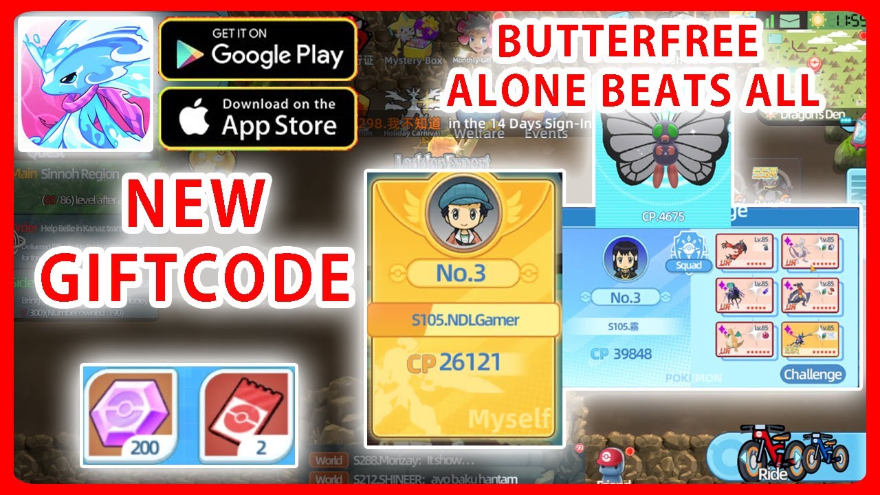 Elf Explorer New Giftcode & How I Use Butterfree to Beat Strong Opponents