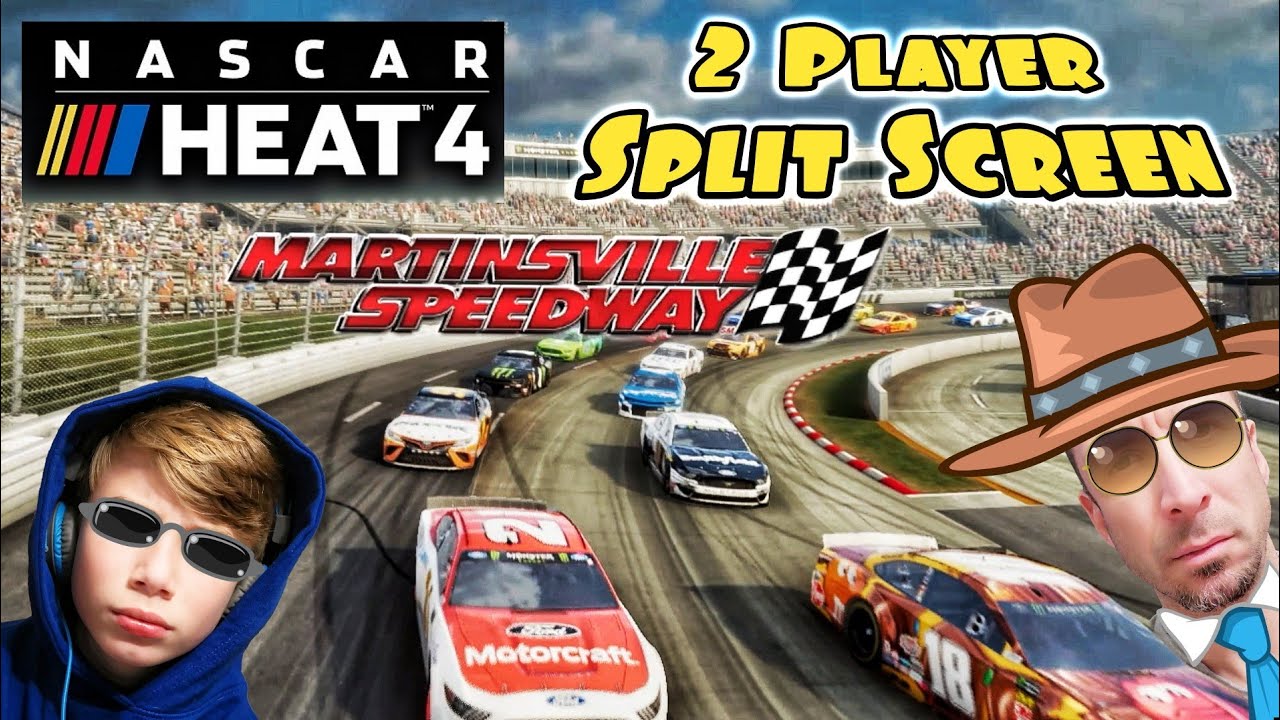 *Most Intense* Father vs Son NASCAR HEAT 4 Split Screen Racing - FWTB GAMING
