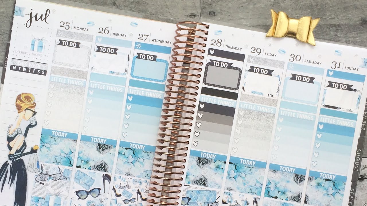 Audrey Hepburn Inspired Plan with Me ft. Scribble Prints Co. - Sparkle Kit