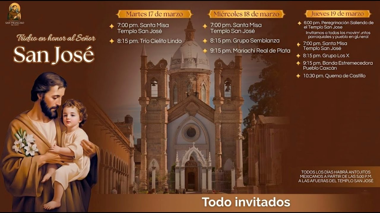 Triduo en honor a San José