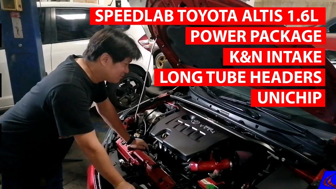 Пакет SpeedLab для Toyota Corolla Altis: впуск K&N, длинные коллекторы, перепрограммирование ЭБУ ...