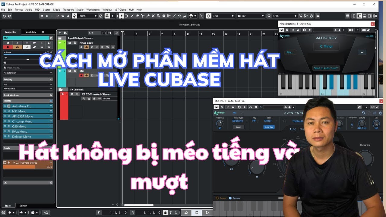 🔥 Cách Hát Live Trên Cubase Đúng Tone, Không Méo Tiếng & Sửa Lỗi Mất Âm Thanh 🎤🎶