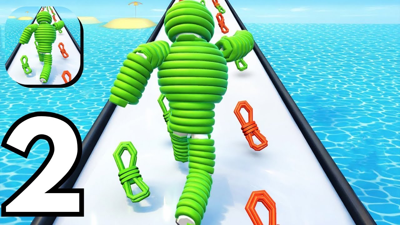 Rope Man Run - Gameplay Walkthrough Part 2 Guide New Update Review (Android ios)