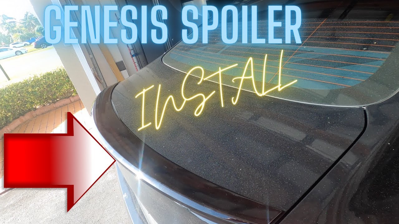 Genesis Sedan  Rear Spoiler Install