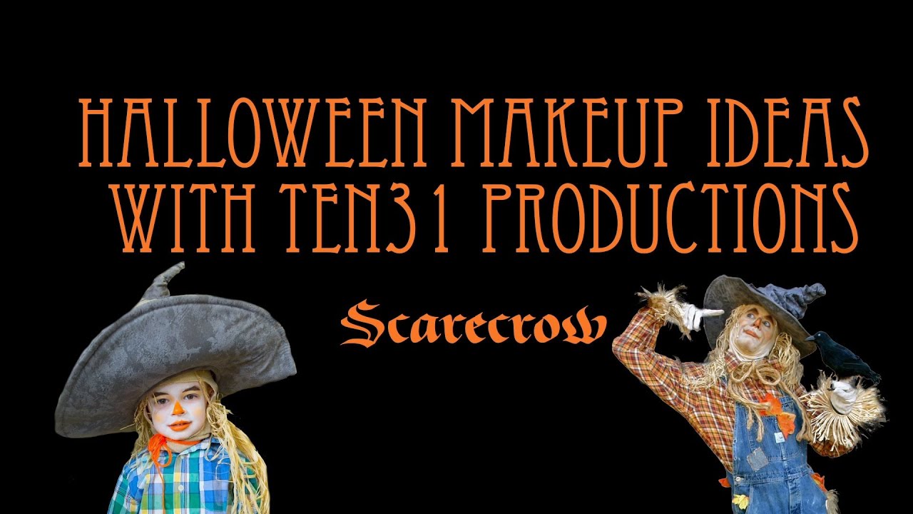 Halloween Makeup Tutorial with TEN31: Scarecrow; Easy Scarecrow makeup application