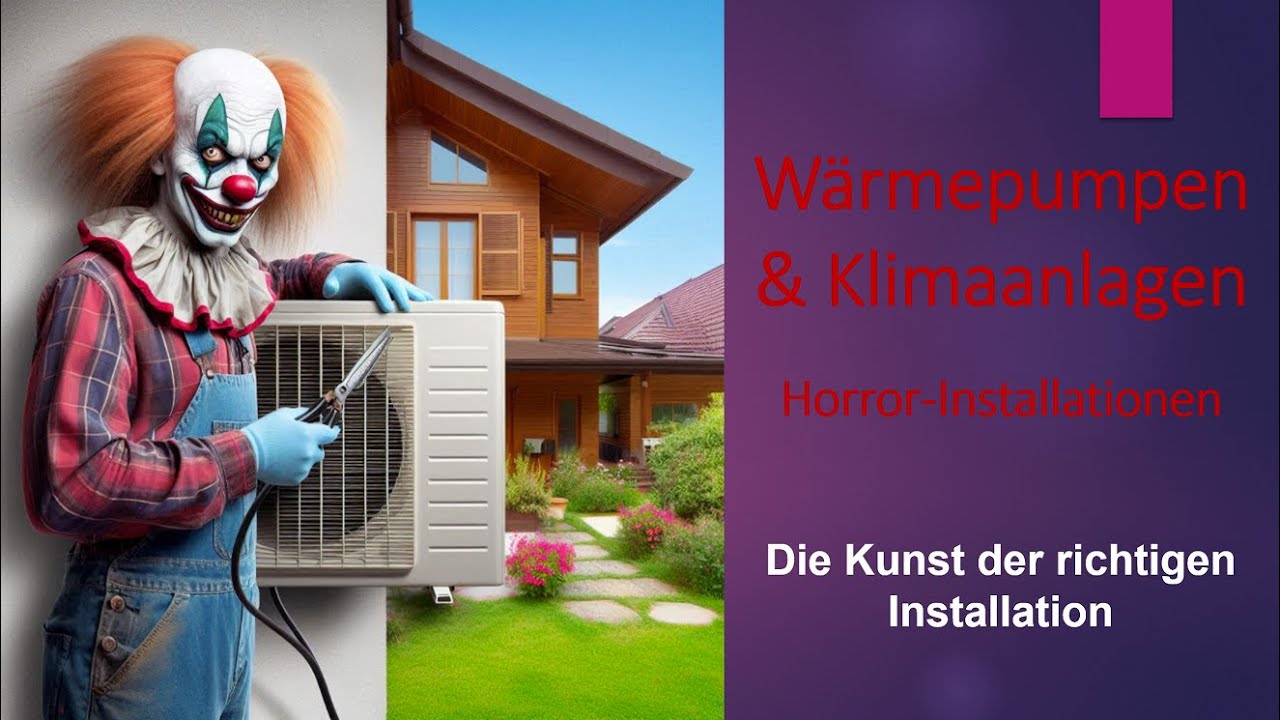 Wärmepumpen & Klimaanlagen - Horrorinstallationen - Die Kunst der richtigen Installation