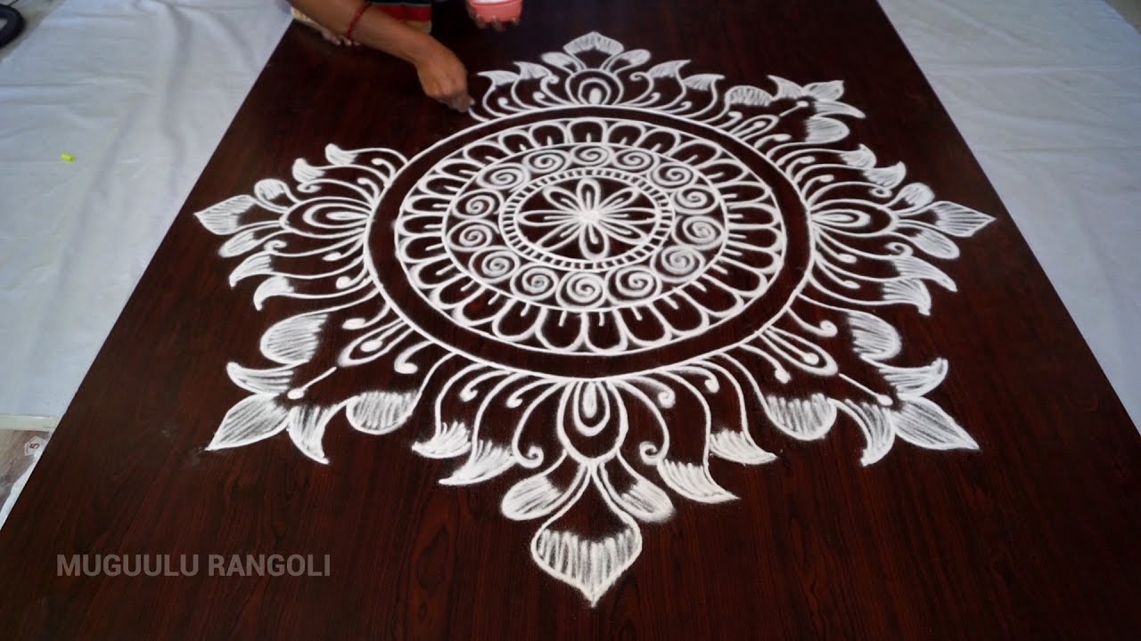lotus kolam designs || rangoli designs of lotus || rangoli lotus designs || lotus rangoli designs
