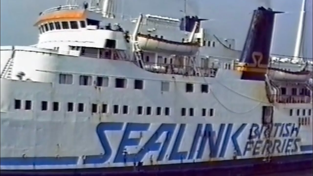 MV Moby Baby (ex-Earl Godwin), Final Departure from Weymouth, 17/3/90