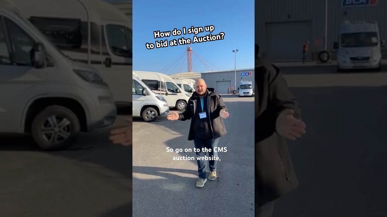 How do I sign it to buy Motorhomes from auction?