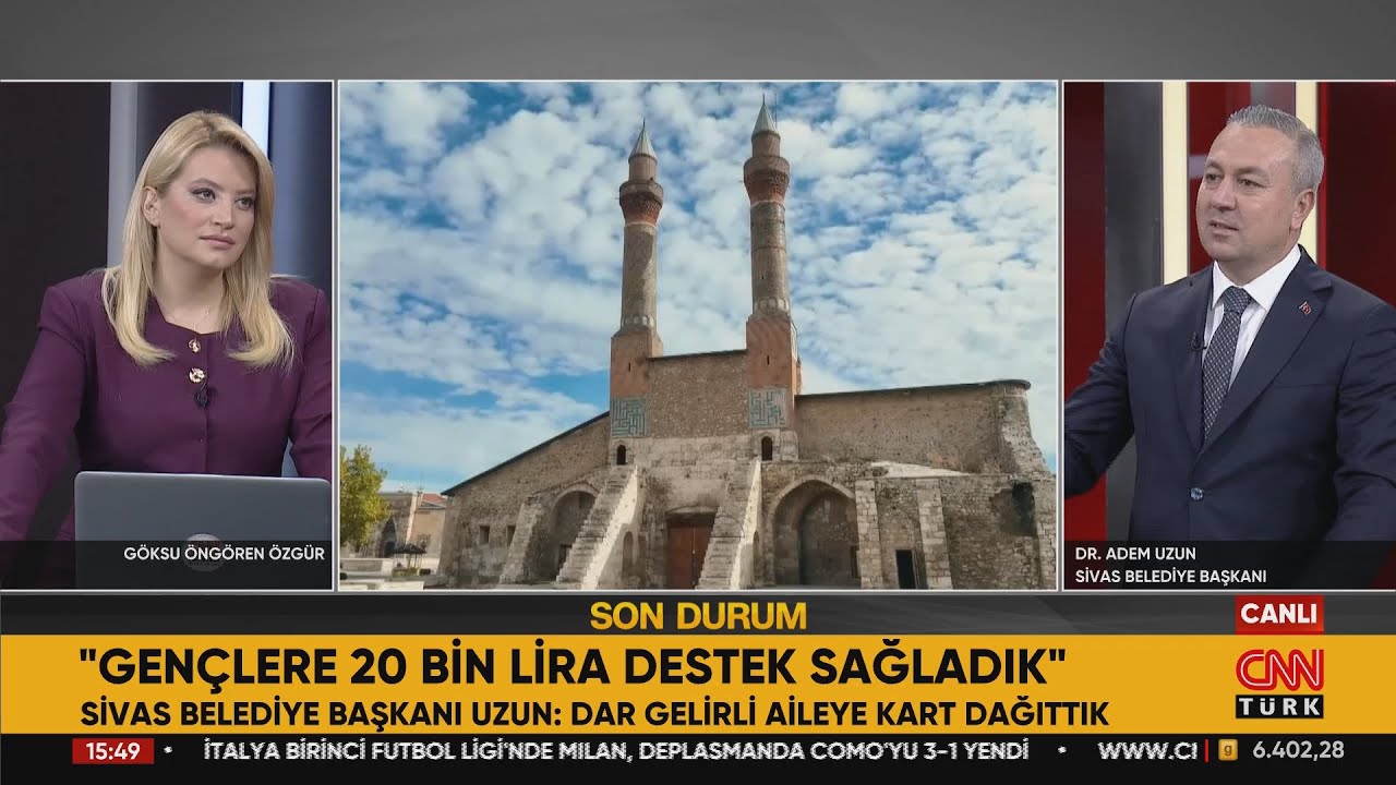 Başkanımız Dr. Adem Uzun, CNN Türk'te şehrimiz ve projelerimizle ilgili açıklamalarda bulunuyor