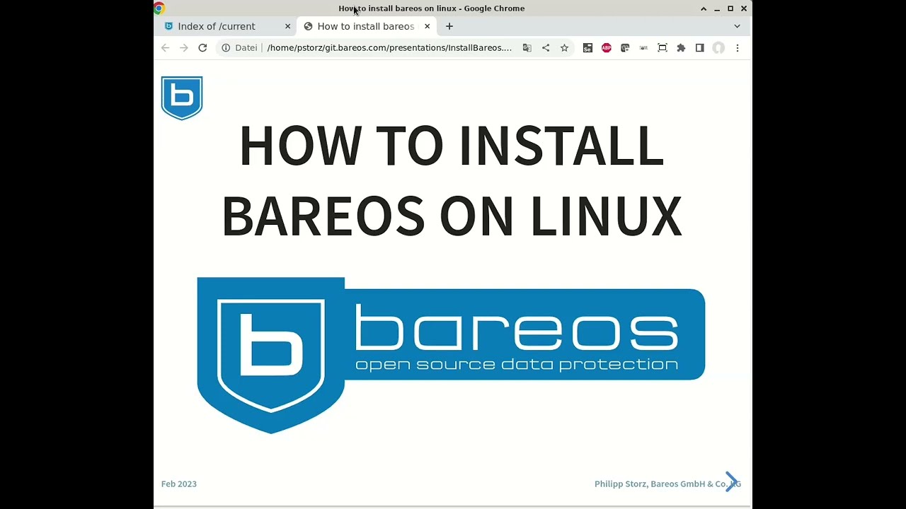 BAREOS How To Install Bareos