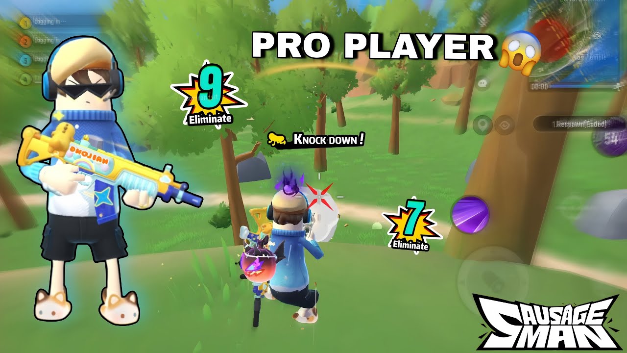 Sausage man Game play | SS20 Pro Squad | Quadmode | Qbz_9 New Skin 🔥