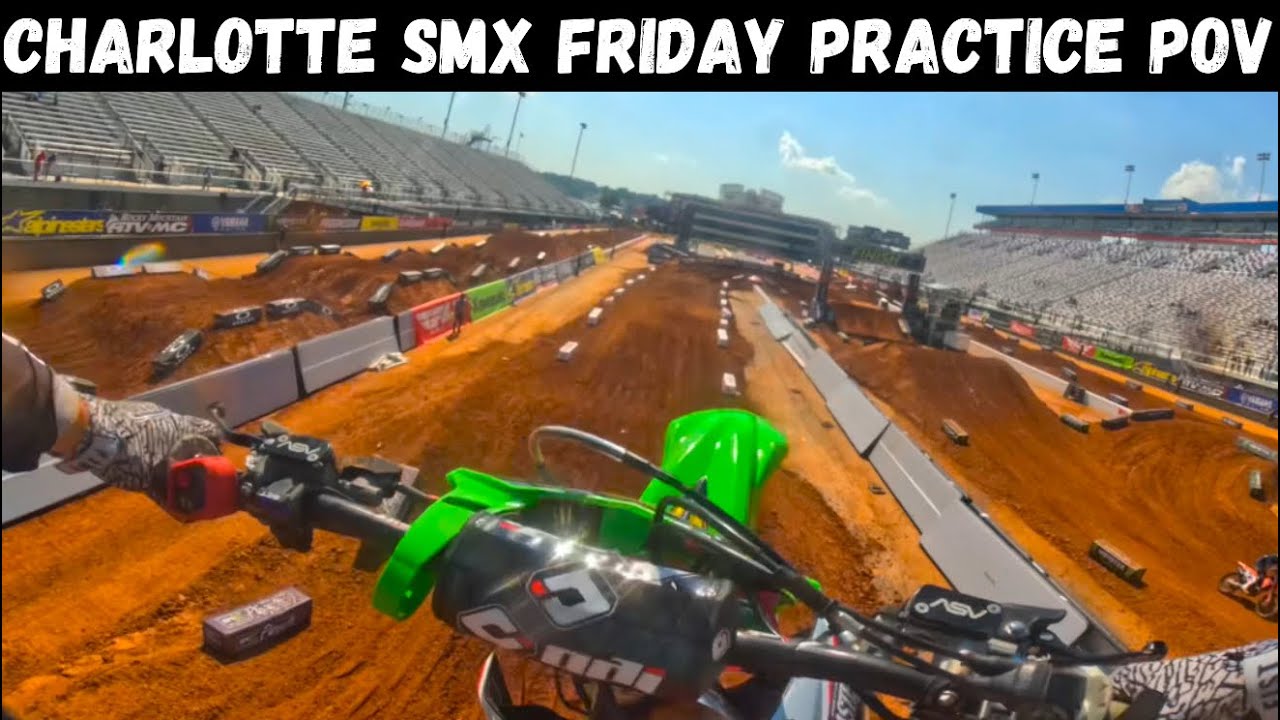 This Track is SCARY! Hunter Yoder Shreds Treacherous Charlotte SMX Friday Practice POV