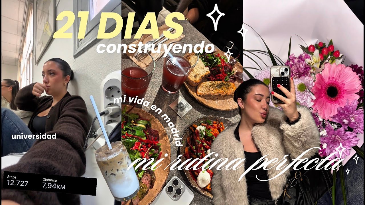 volviendo a mi RUTINA de universidad por MADRID | 21 DIAS CONSTRUYENDO LA RUTINA PERFECTA☕️✨