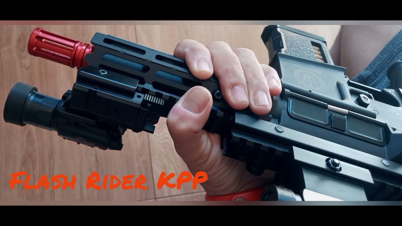 Supressor, Flash Rider, Amplificador e Angry Nose na PDW #airsoftvideo