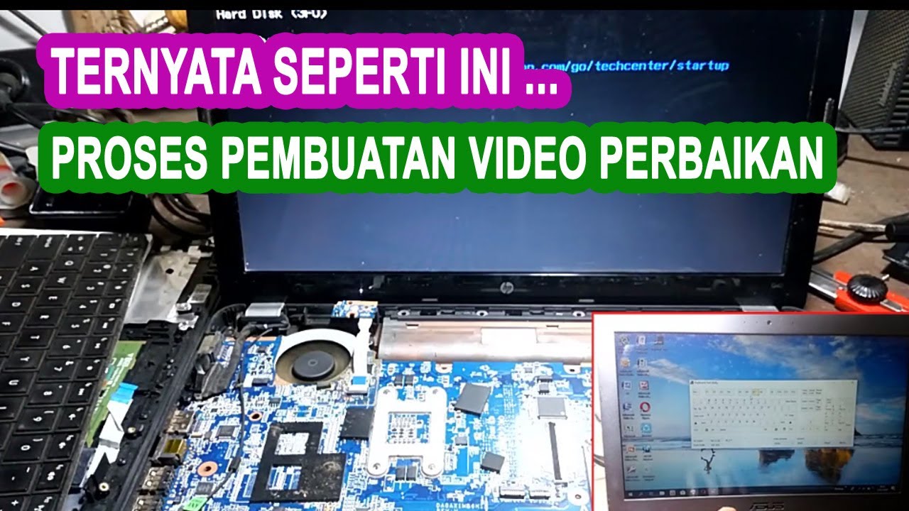 Proses pembuatan video perbaikan yang ada di channel ini