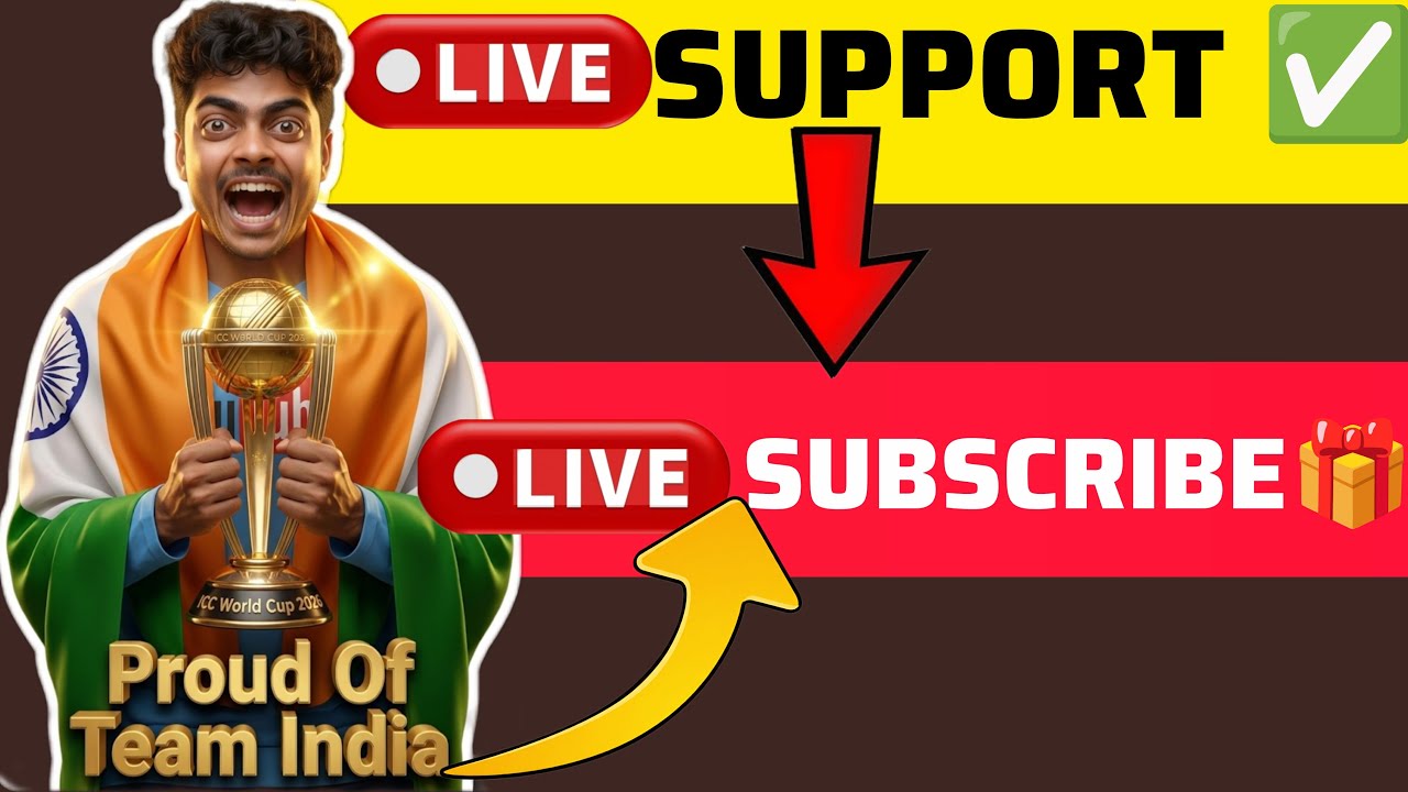🏆Proud of Team India so,Come on Live stream for Support,Subscriber❤️#61|#live #livefeed #livestream