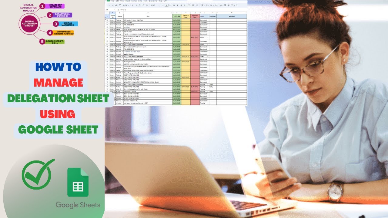 Delegation Sheet | How to Automate Delegation Task with WhatsApp | WhatsApp Automation