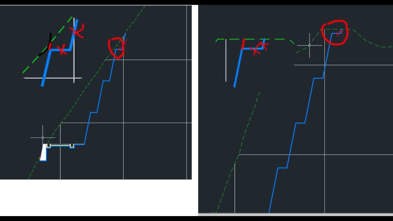 ConditionalCutOrFill for Daylightbench Aajutement End