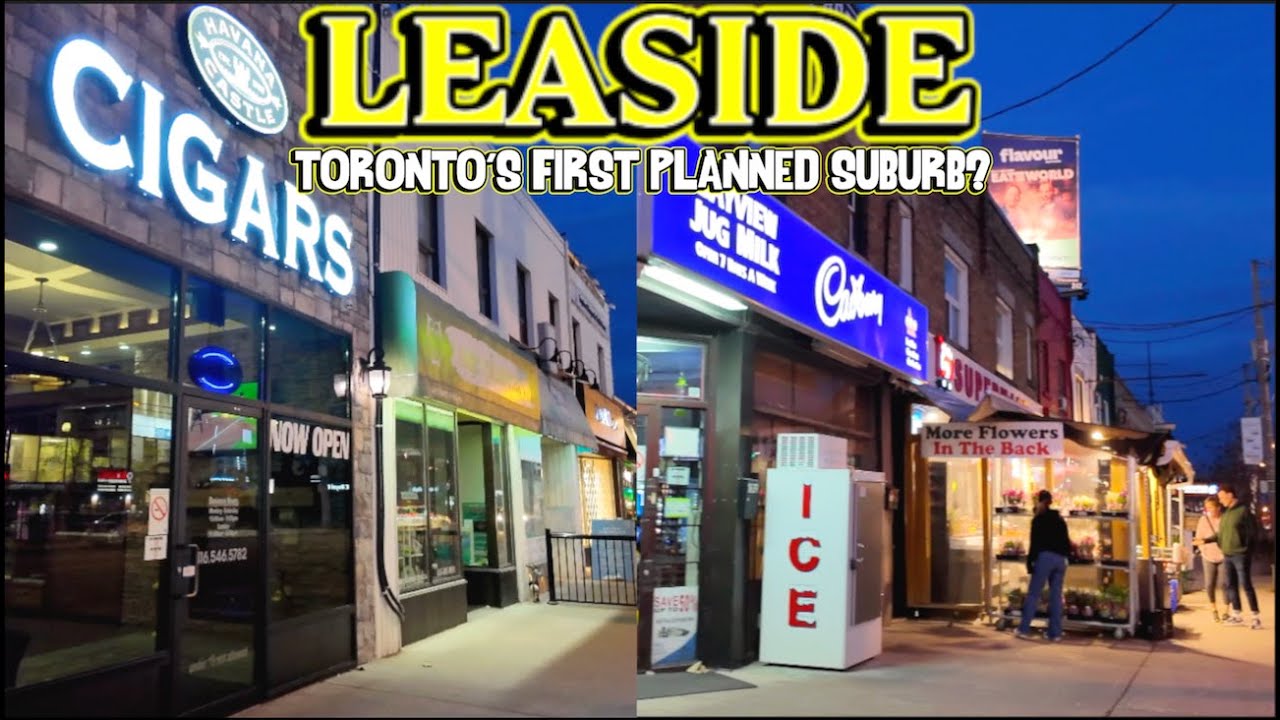 Toronto's 1st Model Town Suburb? A Night Walk South Down The Exclusive Bayview-Leaside Retail Strip